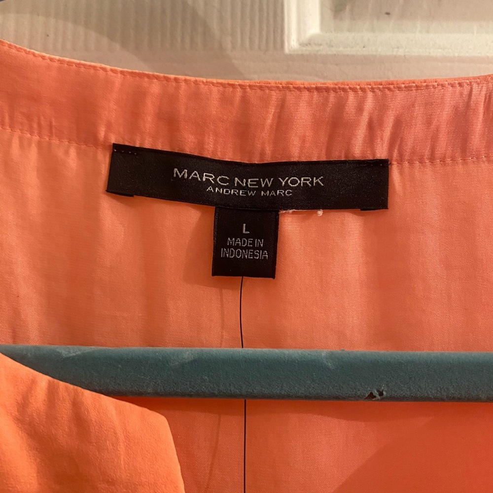 Orange Short Sleeve Blouse - Picture 2 of 4